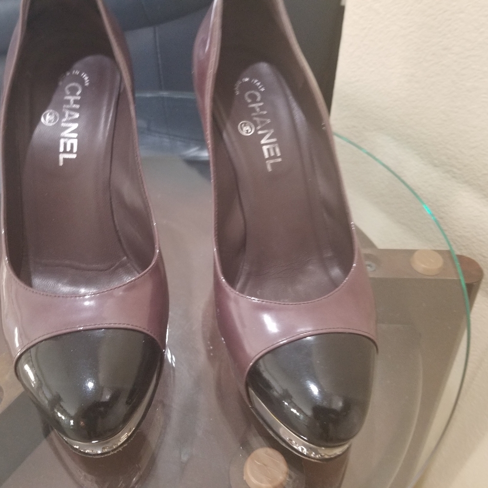 Chanel Brown Platform Shoes